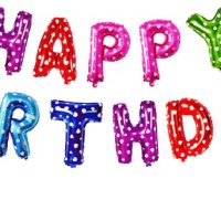 Балони шарени цветове Happy Birthday ❤ рожден ден надпис за рожден ден парти декор, снимка 1 - Други - 40647496