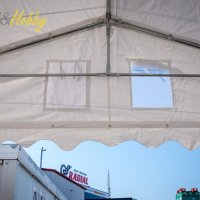Професионална шатра 5x8 м, огнеустойчив PVC брезент 550 гр/м2, снимка 8 - Градински мебели, декорация  - 26312191
