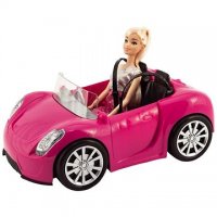 Детска розова кола на Барби, снимка 2 - Кукли - 38192569
