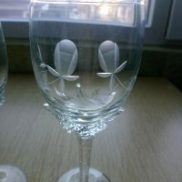 Кристални сватбени чаши , снимка 2 - Чаши - 35295104