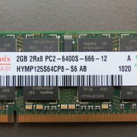 2 GB DDR2 800/667 MHz Hynix, Samsung, Kingston, Elpida и Transcend , снимка 1 - Части за лаптопи - 39943854