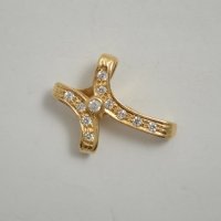 златна висулка кръст С 38589, снимка 2 - Колиета, медальони, синджири - 39656850