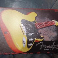  Fender Make History-метална табела(плакет), снимка 3 - Китари - 43144545