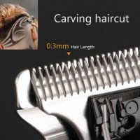 Качествен Безжичен тример за брада и коса KEMEI, снимка 3 - Машинки за подстригване - 35007660