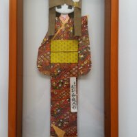 Традиционна Японска кимоно кукла Shinri (shiogami) нингьо, снимка 2 - Картини - 32854086
