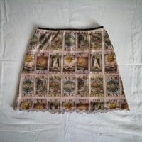 Urban Outfitters къса дамска пола с мрежеста материя и принт таро карти р-р S, снимка 4 - Поли - 43143675