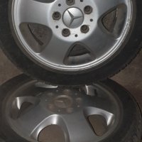 Зимни гуми с алуминиеви джанти 4 броя за Мерцедес А 170, снимка 1 - Гуми и джанти - 38357746