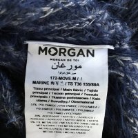 Morgan marine S стилен пухкав мек пуловер с шал яка дълъг ръкав, снимка 9 - Блузи с дълъг ръкав и пуловери - 27273098