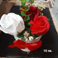 Букет от сапунени рози , снимка 7 - Подаръци за жени - 36836874