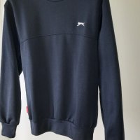 Slazenger SL FLC - Мъжки пуловер дълъг ръкав, тъмно синьо, размер - XS  , снимка 3 - Спортни дрехи, екипи - 39541743