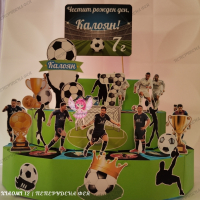 Картонена торта Футбол football , снимка 1 - Други - 34386691