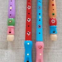 Детски дървени флейти, снимка 1 - Музикални играчки - 26922663