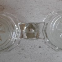 Ретро стъклена солница, снимка 3 - Други ценни предмети - 37564555