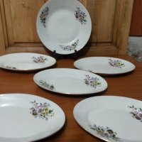 Стар български порцелан чинии, снимка 1 - Антикварни и старинни предмети - 35449049