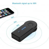 Нова версия Блутут 5.0 АУКС аудио адаптер Bluetooth 5.0 AUX adapter, снимка 6 - Аудиосистеми - 27657184
