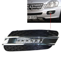 Пълен комплект дневни светлини DRL LED Mercedes W164 ML 2006-2009., снимка 3 - Части - 44844509