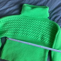 Зелен пуловер , снимка 3 - Блузи с дълъг ръкав и пуловери - 43909135