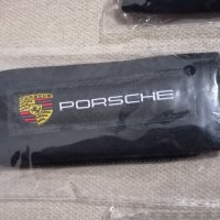 Черни калъфи за дръжки на таван с емблеми на Порше  Porsche кола автомобил джип, снимка 2 - Аксесоари и консумативи - 35562197