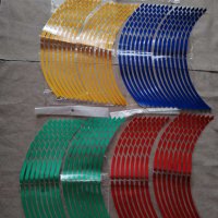 Гланцирани стикери лепенки в различен цвят за джанта на кола автомобил мотор велосипед , снимка 1 - Аксесоари и консумативи - 33655527