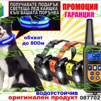 Електронен нашийник за куче,Електрическа каишка за дресура на куче .Телетакт 800м обхват, снимка 1 - За кучета - 33597603