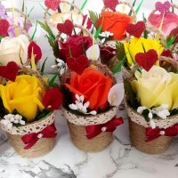 Кошнички с рози, снимка 7 - Подаръци за жени - 43861597