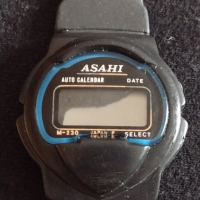 Стар модел електронен часовник ASAHI WATER RESIST интересен модел - 26994, снимка 2 - Мъжки - 36554631
