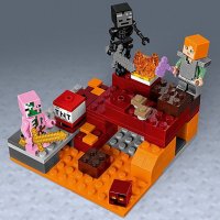 Употребявано Lego Minecraft - Битка в Ада (21139), снимка 3 - Конструктори - 40006013