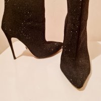 Дамски елегантни ботички на тънко токче, снимка 8 - Дамски обувки на ток - 43886741
