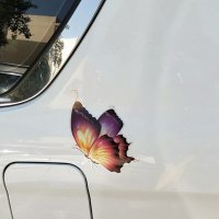Качествен стикер лепенка цветна пеперуда за автомобил кола джип ван бус, снимка 6 - Аксесоари и консумативи - 32855791