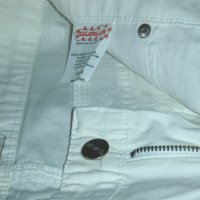 100% памучни бели вталени панталони тип 3/4 с много практични джобове, снимка 6 - Панталони - 33016753