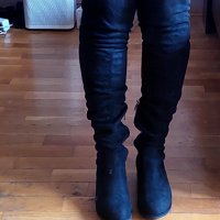Дамски чизми над коляното, снимка 2 - Дамски ботуши - 43701155