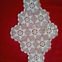 Ромбоид, плетен на една кука, снимка 4 - Декорация за дома - 34961606