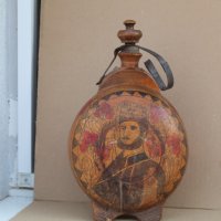 Дървена бъклица Ст. Караджа , снимка 1 - Антикварни и старинни предмети - 37856076