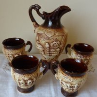 За любителите на релефната керамика – сервиз „Молдова“ , снимка 3 - Сервизи - 37383778