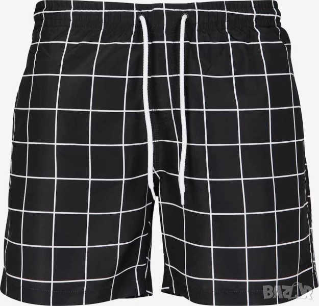 Мъжки карирани шорти за плуване Urban Classics, 100% полиестер, XL, снимка 1