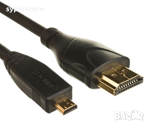 Кабел HDMI - microHDMI 1,5 метра ver: 1.4V  FullHD Digital One SP00031 връзка телефон или таблет с т, снимка 1