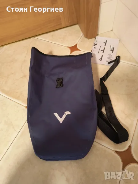 Велосипедна чанта 2 в 1 Valkental от рециклирана пластмаса, 100% водоустойчива, снимка 1