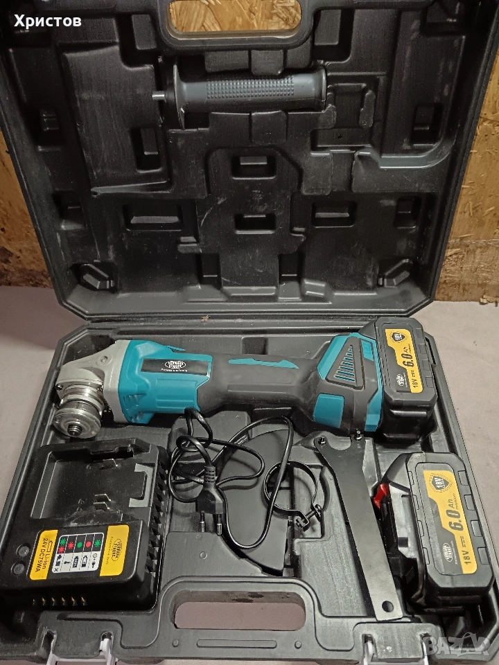 Нов Акумулаторен ъглошлайф Vermark, снимка 1