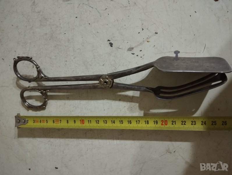 посребрена щипка за сервиране, снимка 1