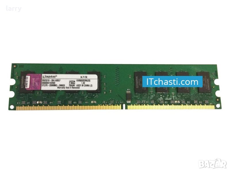 Памет за компютър DDR2 2GB PC2-6400 Kingston (втора употреба), снимка 1