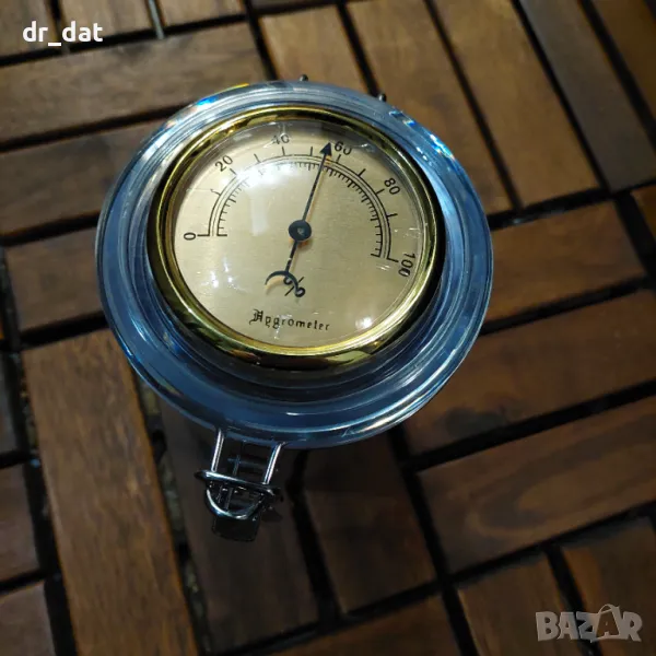 Хумидор поцинкован с влагомер, снимка 1