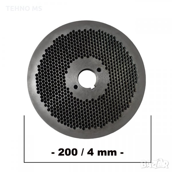 ПРОМО Матрица за гранулатор, форма за гранули 200/4 мм Ø #405+ Безплатна доставка, снимка 1
