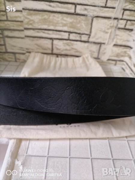 Мъжки черен колан от естествена кожа - Pepe Jeans London, снимка 1