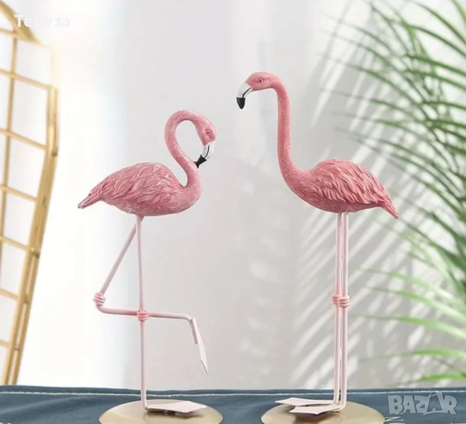 🆕️Декорация - фигури фламинго , снимка 1