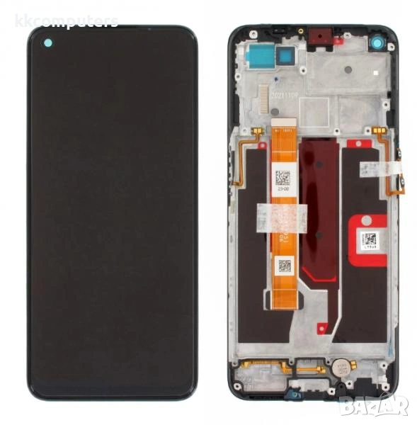 LCD Дисплей за OPPO A74 / A54 5G (2021) + Тъч скрийн + Рамка /Черен/ Оригинал Service Pack Баркод : , снимка 1