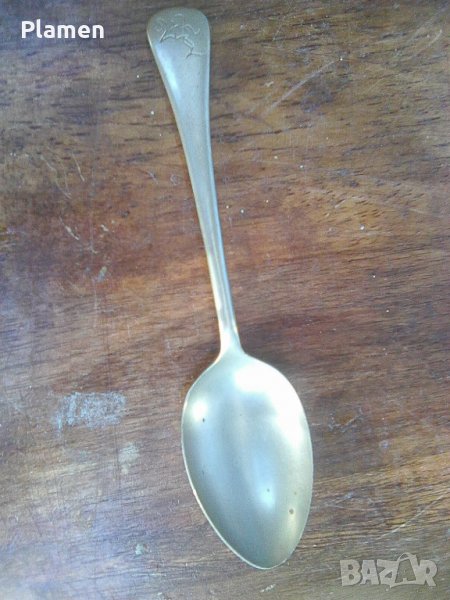 Английска лъжица с монограм от 1943 година, снимка 1