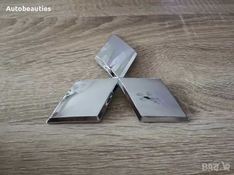 сребристо лого Mitsubishi 12.5 см, снимка 1