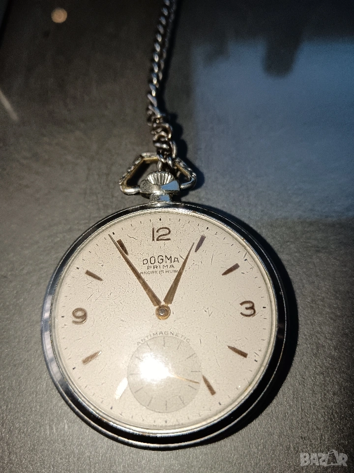 Продавам швейцарски джобен часовник DOGMA, снимка 1