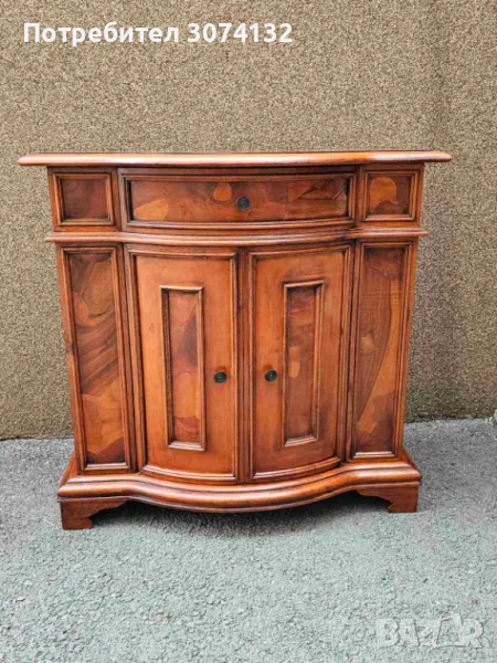 Конзолен шкаф с интарзия, снимка 1
