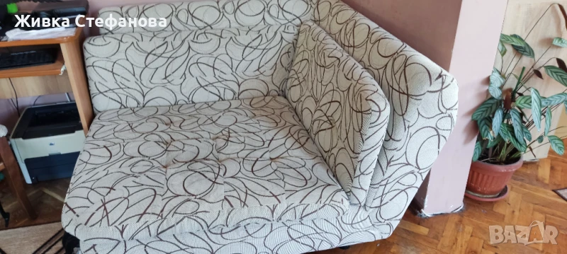Ъглов фотьойл лежанка , снимка 1